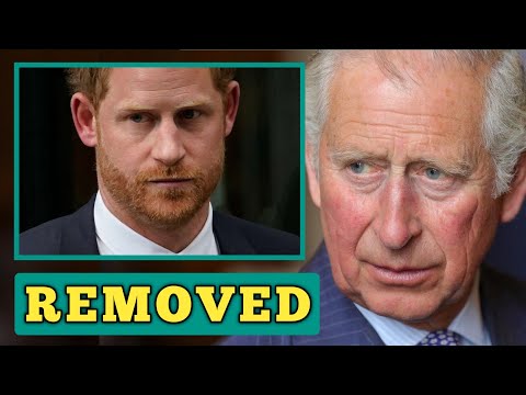 REMOVED!🛑 Harry MAD as Charles excludes him from the line of succession as he fails to leave Meghan