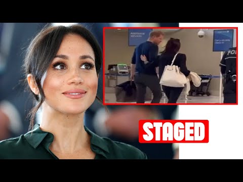 IT’S ALL STAGED! Meghan Caught On Camera Dominating Harry At San Antonio Airport