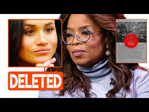 Meghan Furious Over Oprah Winfrey New Move On Instagram: Deleted Her Post About Sussex Photo