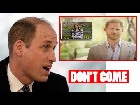 STAY AWAY! Prince William BLOCKS Harry From Flying Back To UK to See Princess Catherine