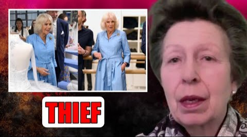 THIEF! Princess Anne SCREAMS At Queen Camilla After Queen STOLE Her £100 Blue Gown To Wear At Royal Event